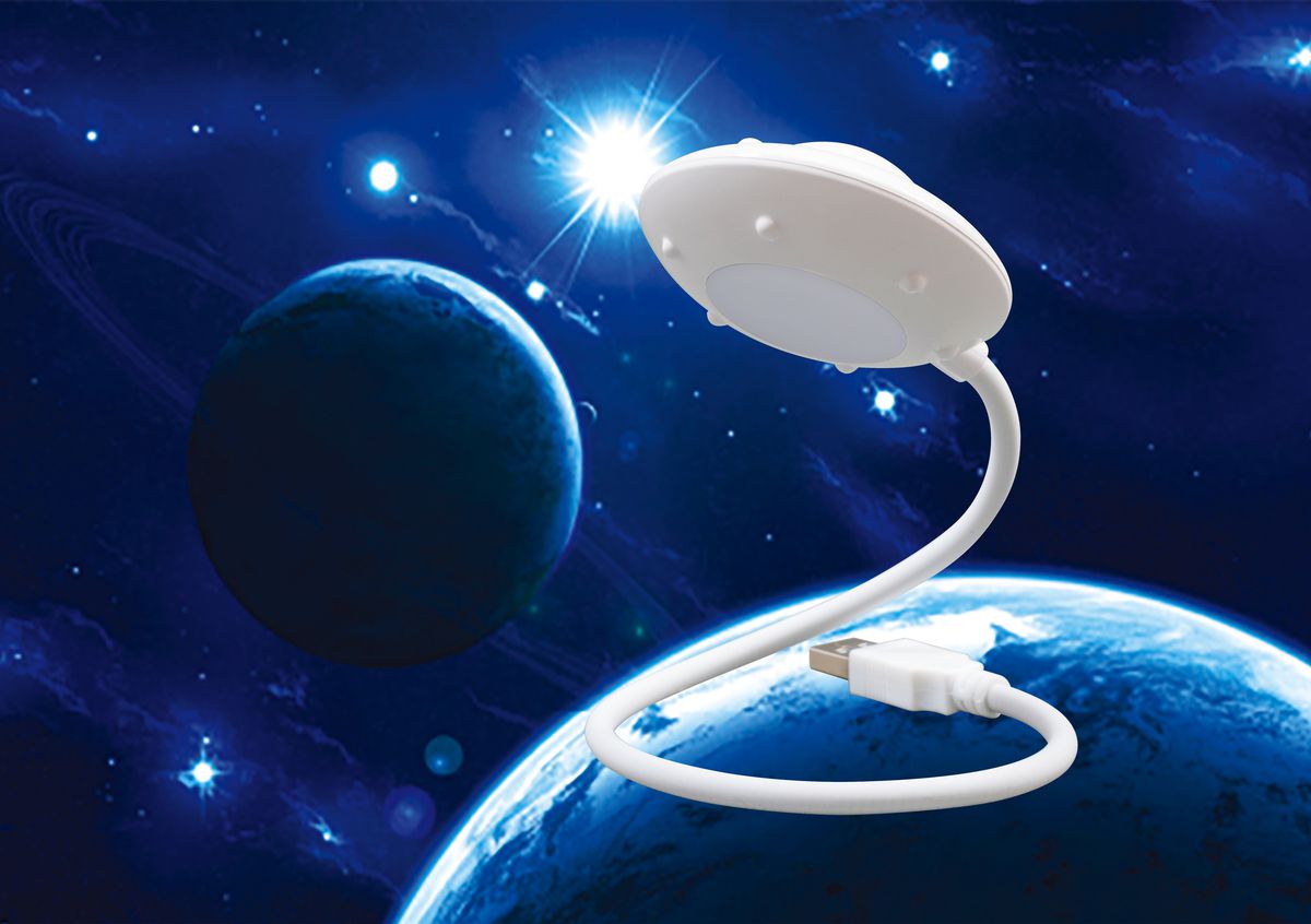 LED Licht Raumschiff - 5V DC (USB-A), 1.4W, 7000K, nicht dimmbar, weiss