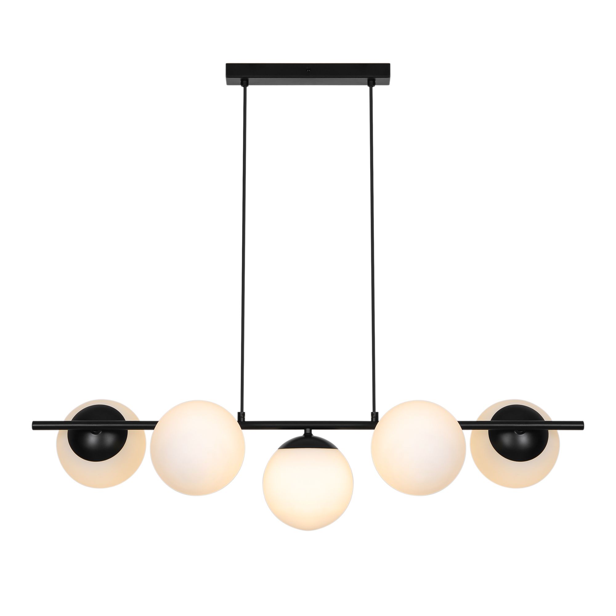 Pendelleuchte Lilly 5-spot Schwarz - E14, IP20, 230V