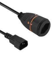 LOCKXTEND USV 1.4m - USV Eingang, LOCK-Kupplung T13, 10A - 230V, schwarz