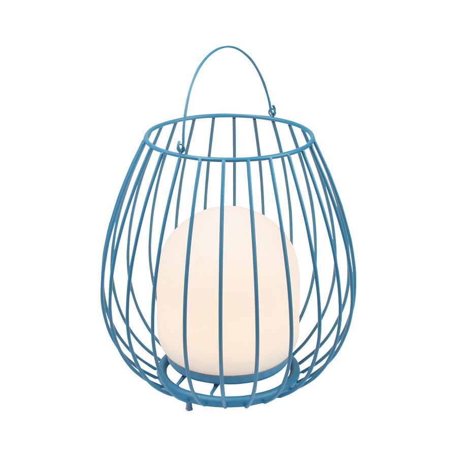 Jim To Go, Blau - 3W, 300lm, 2700K , IP54, dimmbar, blau, USB-C Ladeanschluss, D=280mm, H=384mm