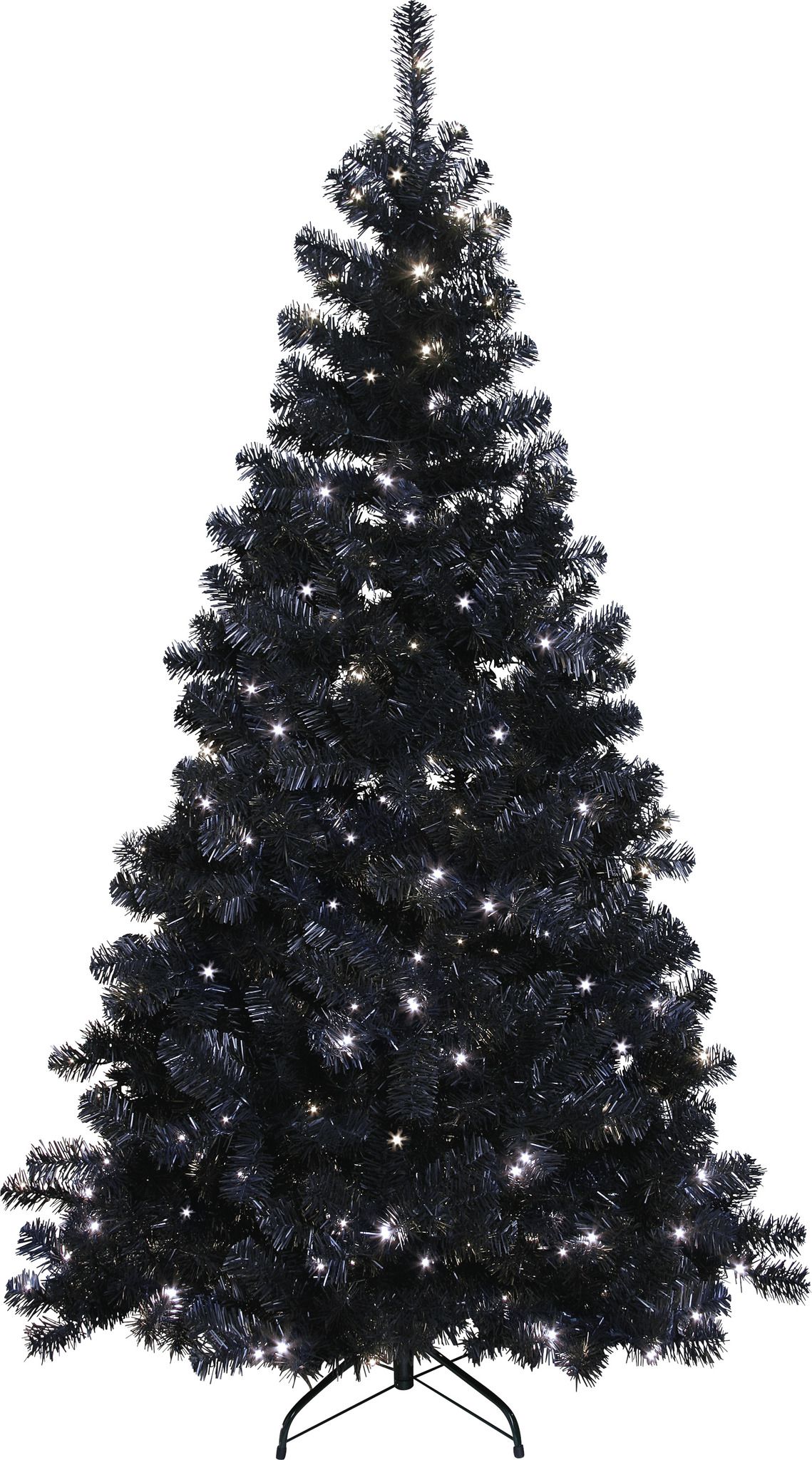 Künstlicher Weihnachtsbaum  Ottawa - schwarz, 260 LED's, 210cm Höhe