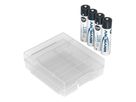 NiMH Akku Micro AAA Typ 1100 (min. 1050 mAh) 4er Blister inkl. Batteriebox - 4er Pack