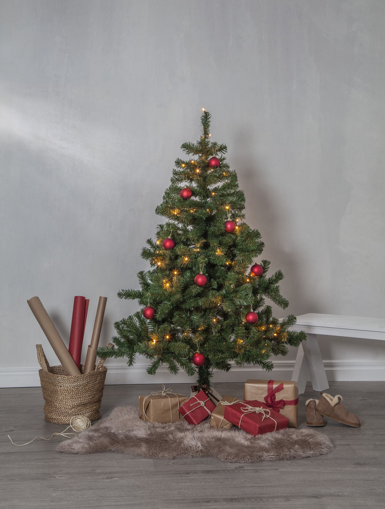 Künstlicher Weihnachtsbaum New Quebec - grün, keine Lämpchen, 150cm Höhe