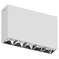 LED Anbauleuchte SKYLINE S - 10W, 750lm, 3000K ,IP20, CRI 90, 30°, UGR<19, weiss, dimmbar, L= 138mm, B= 35mm, H=91mm