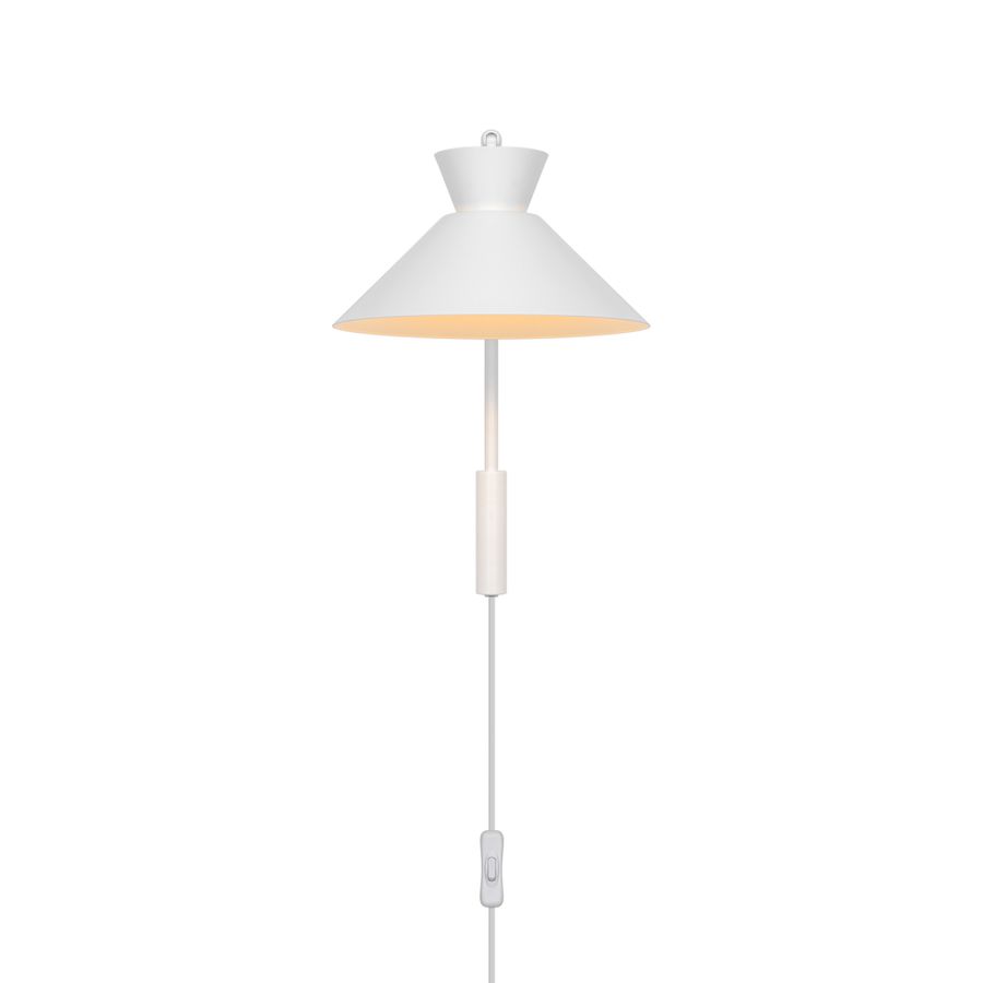 Dial , Wandleuchte, Weiss - E27, IP20, max.40W