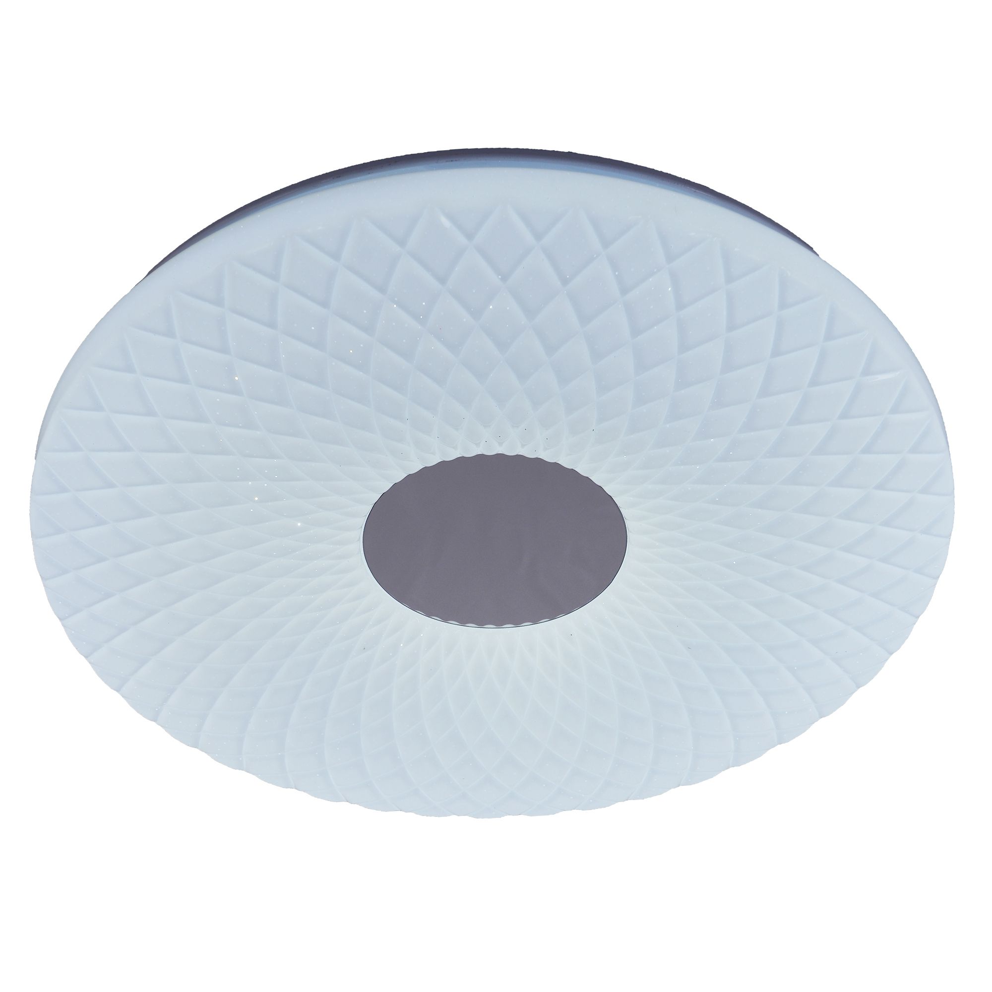 LED Deckenleuchte Porto mit Kristalleffekt d: 48cm - LED fest verbaut, 2700-6500K, warm-kaltweiss
