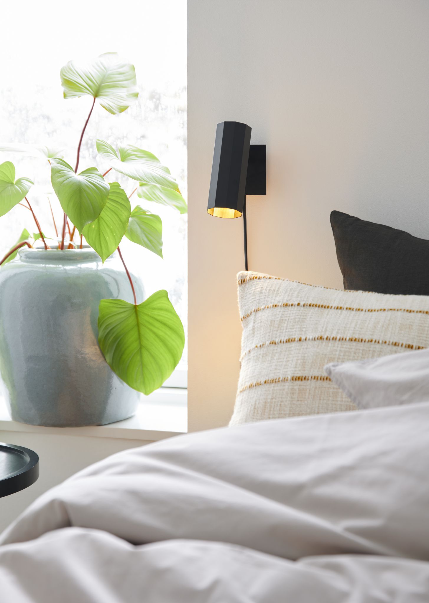 Alanis , Wandleuchte, Schwarz - GU10, IP20, max.LED 5W