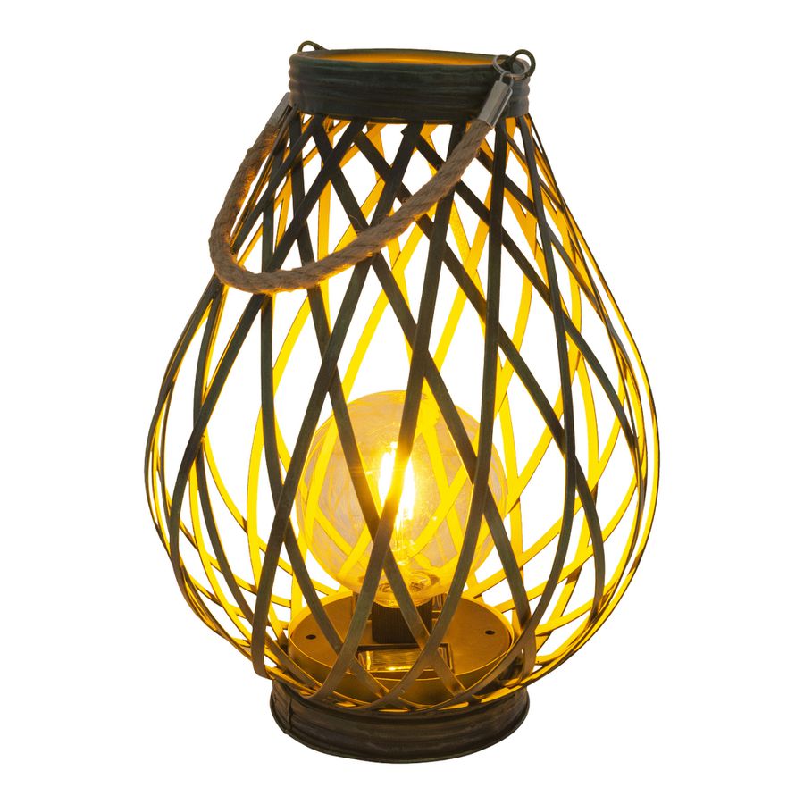 LED Deko-Solarleuchte h: 31cm grüngold - LED Deko-Solarleuchte h: 31cm grüngold