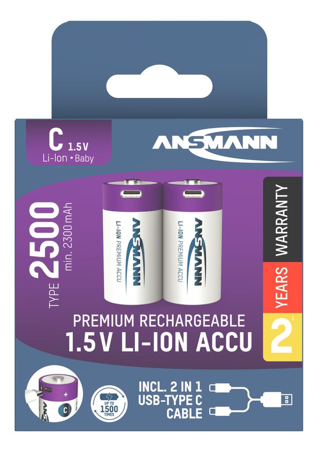 NiMH batteria ricaricabile Micro AAA 550mAh, 2er blister - 2er Kartonage