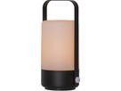 LED Laterne Flame - Outdoor, Schwarz, 19cm Höhe