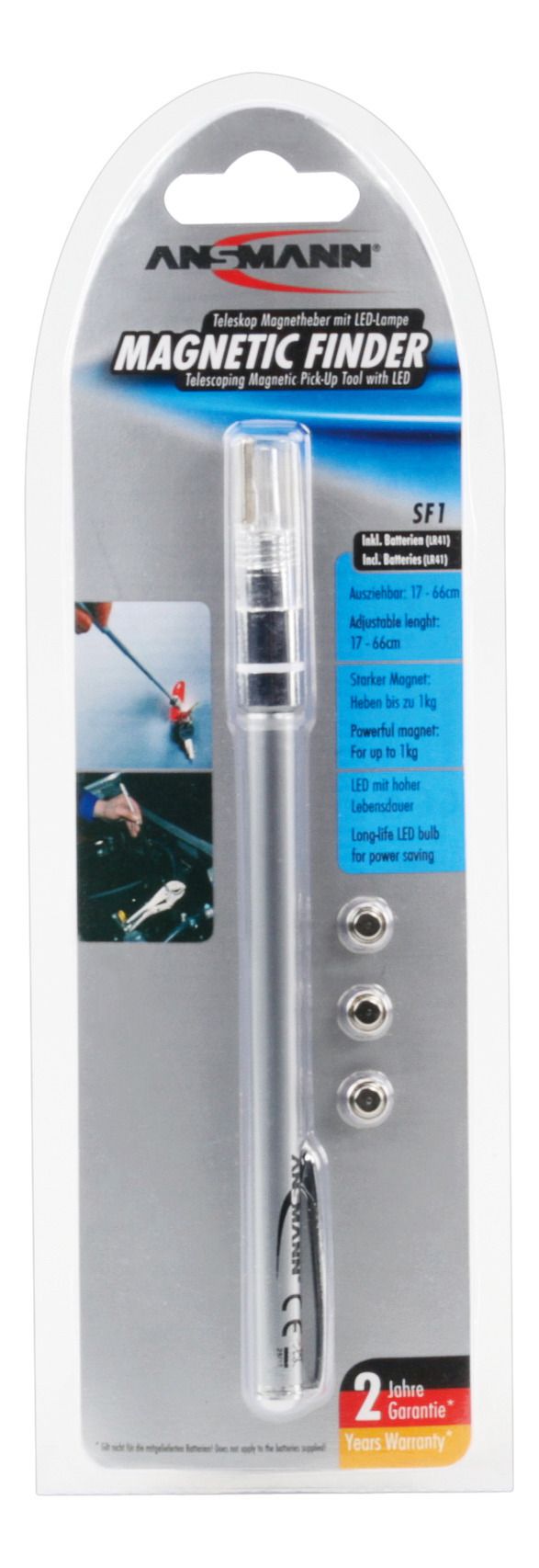 Search & Find Stick SF-1 - LED, ausziehbar, Magnet