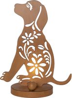 Solar Decoration Oxidog - Indoor, Outdoor, Warmweiss, Rost