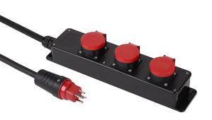 Steckdosenleiste Kunststoff 3xT25 IP55 - H07RN-F 5G2.5mm2 3m