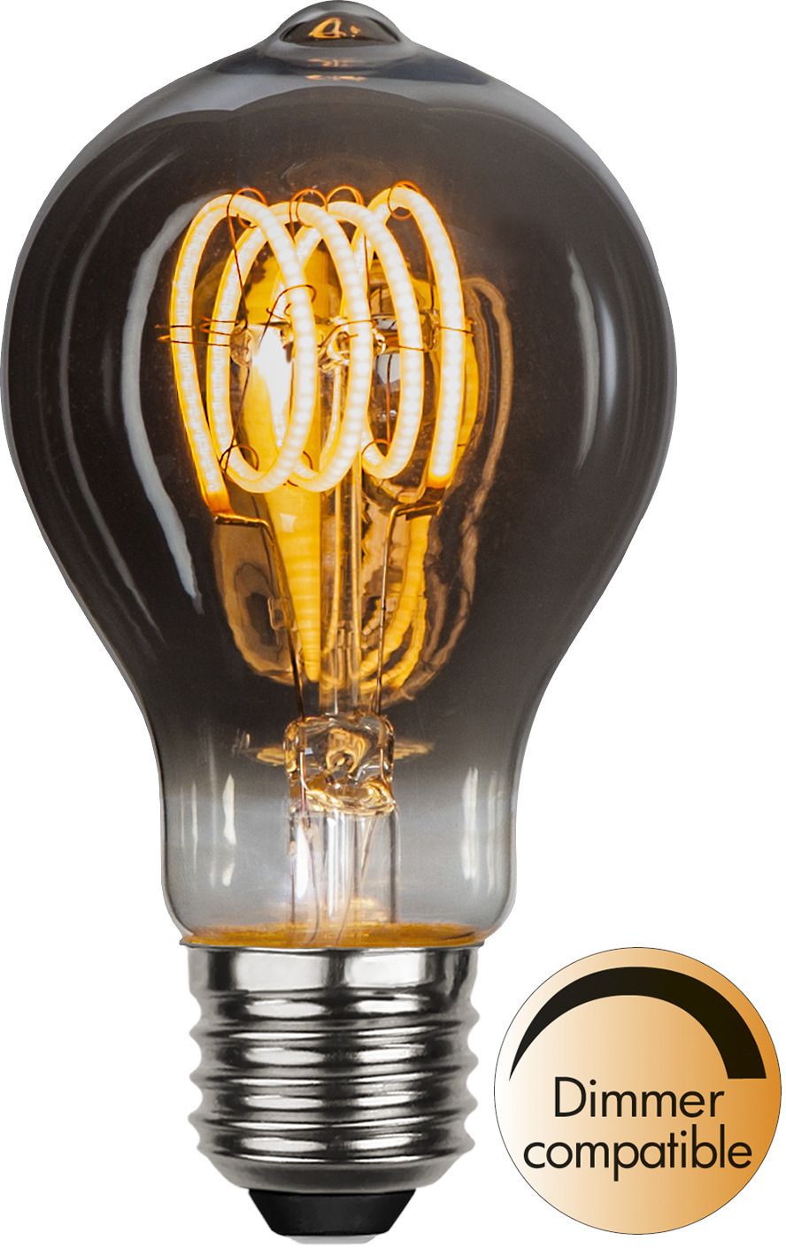 Lampada a led E27 TA60 Decoled Spiral Smoke - E27, 70Lm, 2100K, 3.7W, 220-240VAC