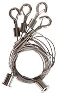 Pendelset (2er Pack) für LED Panel - Stahlseil,  L=1600mm, Pendellänge 400-1600mm