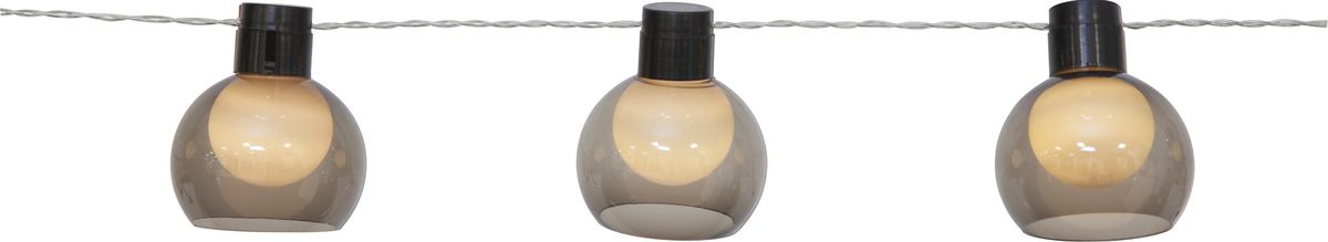 Solar Lichterkette Smoky - Transparent, Lichtfarbe Warmweiss