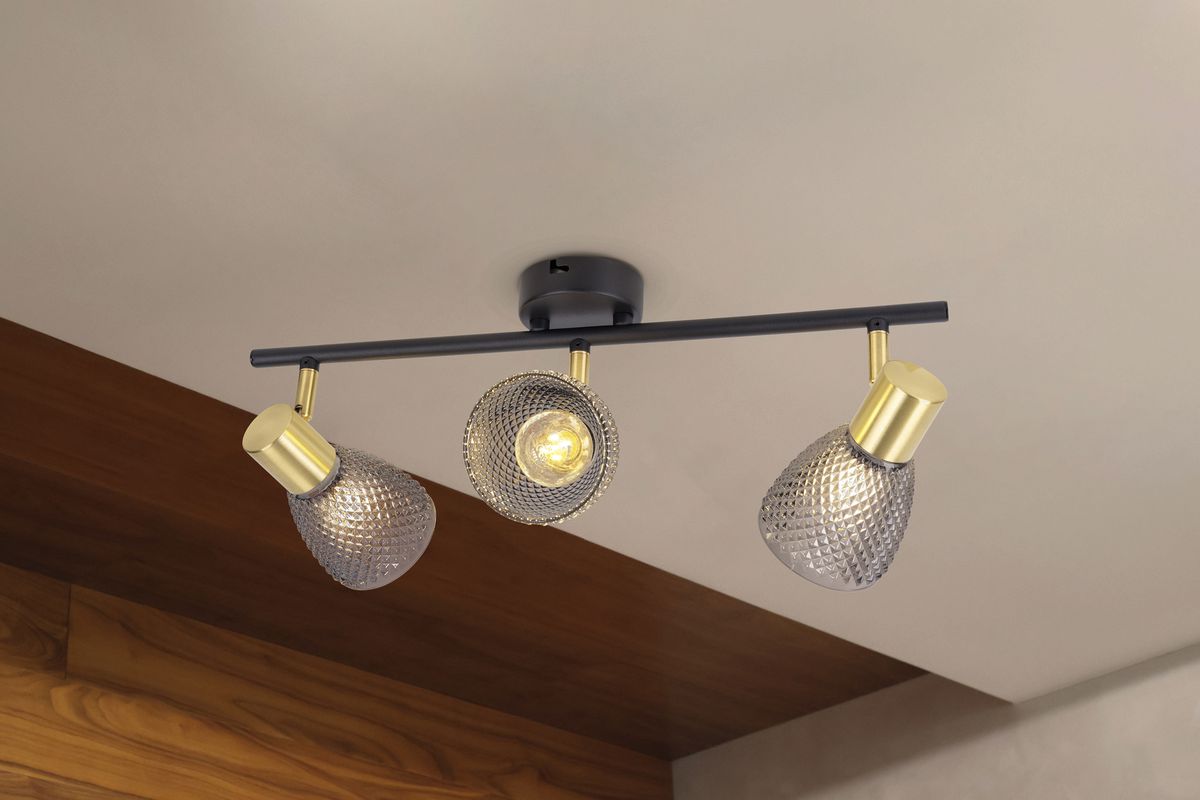 3er Spot Wand-/Deckenleuchte LINDITA exkl. Leuchtmittel - E14, IP20, 230V