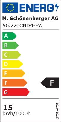 LED Aufbauleuchte REDONDO 4.0 (15W) - 15W, 1500lm, 3000/4000/5000K, IP54, CRI80, 120°, weiss, nicht dimmbar, D=220mm, H=53mm