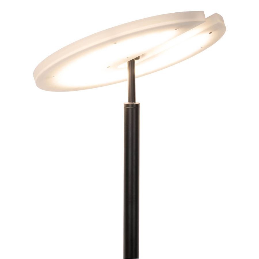 LED-CCT Stehleuchte  SAMIRO  inkl. Lesearm H: 180cm schwarz - IP20, LED-Modul, Schwarz
