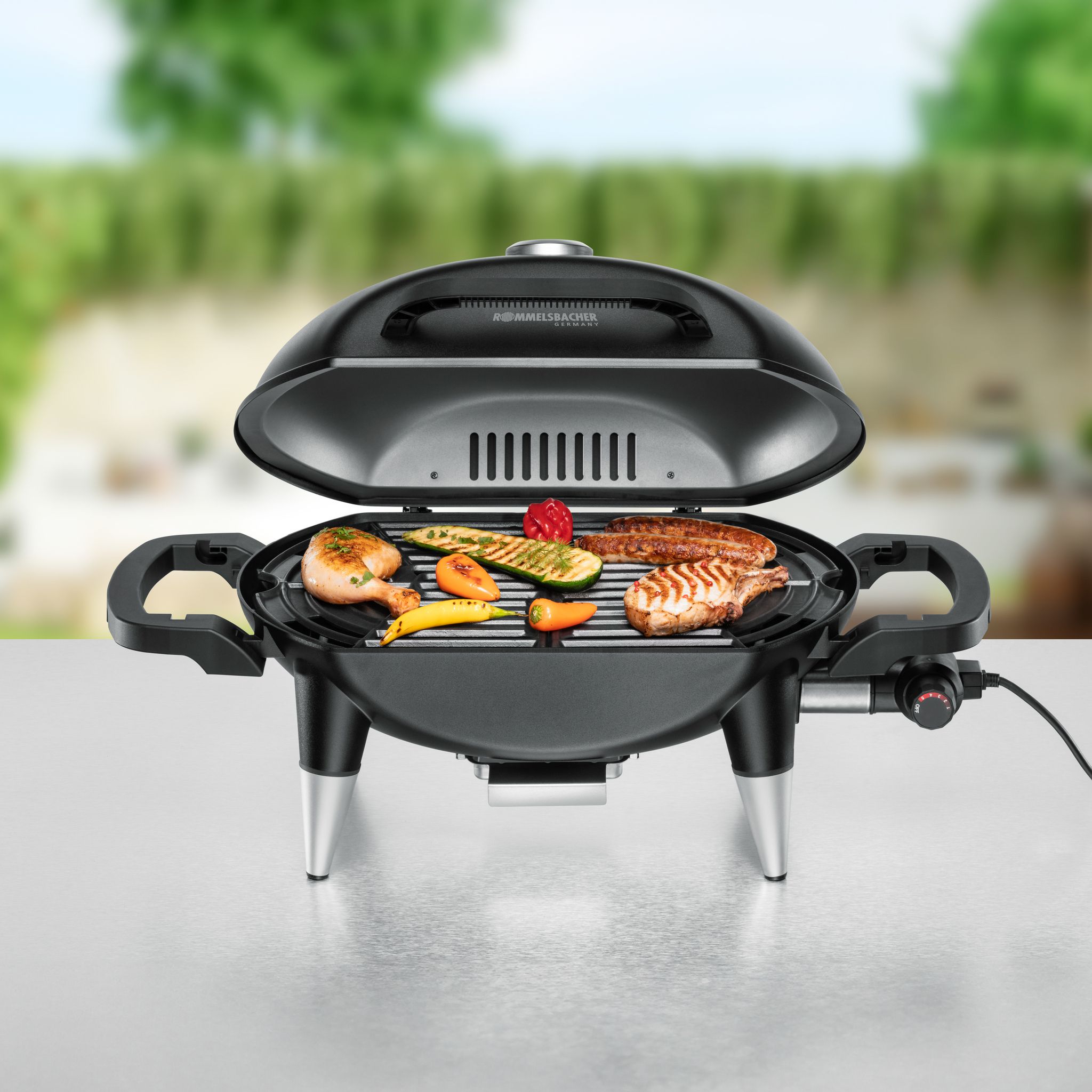 Barbecue Grill BBQ 4000 - 2200W, , Schwarz