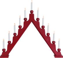 Kerzenleuchter Stellan - IP20, Rot, Warmweiss