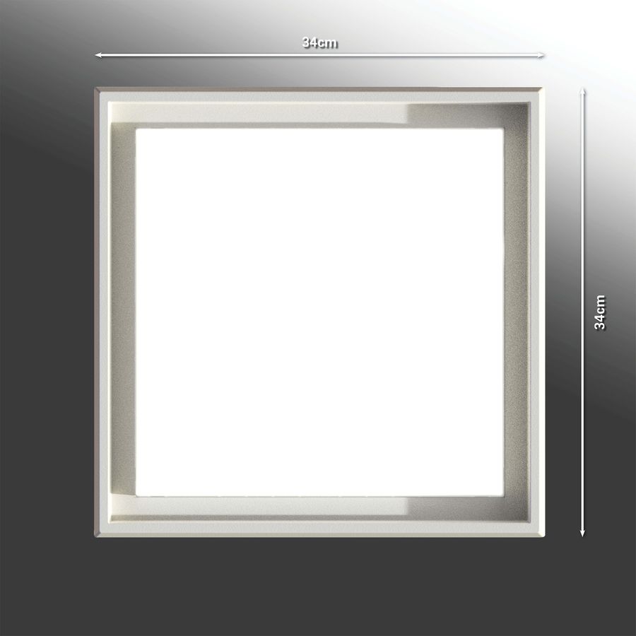 LED Aussenwandleuchte IP54 Mio s:34cm - IP54, warmweiss, 30W