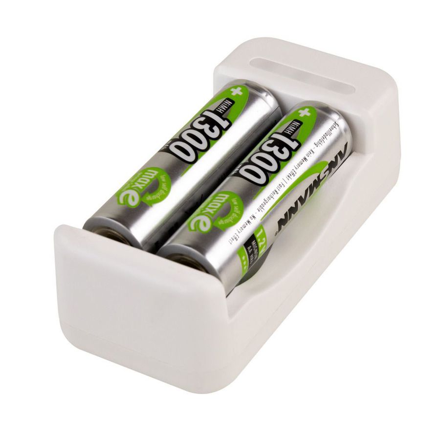 Akku-Ladegerät Basic II + 2× AA 1300mAh - Basic II + 2× AA 1300mAh Akkuladegerät