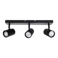 3er Spot-/Deckenleuchte  TINNIS  L: 41cm schwarz - IP20, GU10, Schwarz