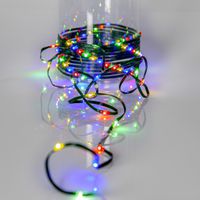 Lichterkette Dew Drop Micro - IP44, Multicolor, Grün
