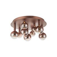9er LED Deckenleuchte  SINGAPUR  : 45cm kupfer - IP20, LED-Modul, Kupfer