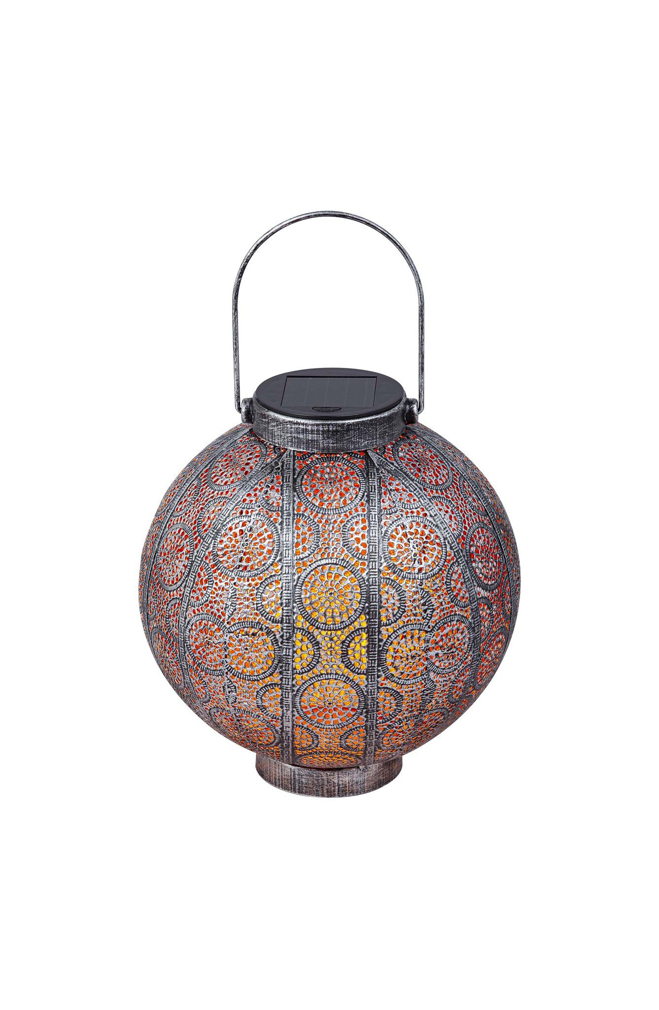 Solar Laterne MENKAR - Amber LED, IP44, 1800K