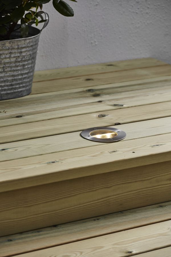Proiettore di luce solare Decklight - Silber, Lichtfarbe Warmweiss