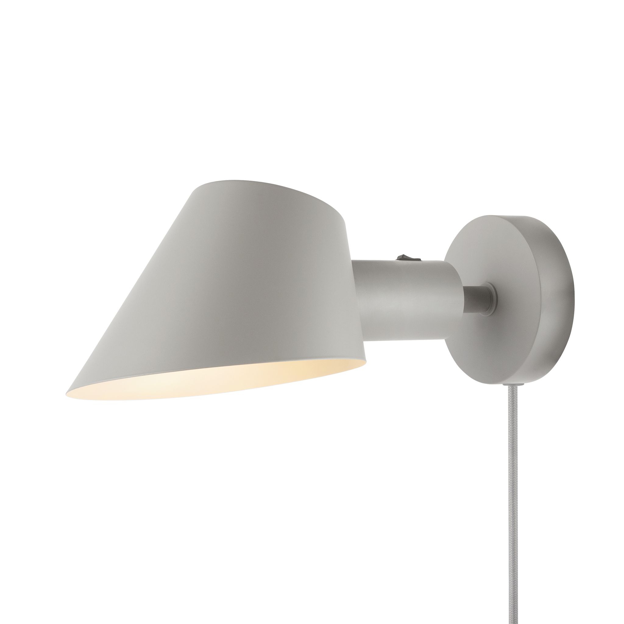 Stay Short, Wandleuchte, Grau - E27, max. 60W, IP20