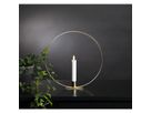Indoor Decoration Flamme Table - Indoor, Messing, 28cm Höhe, Timerfunktion
