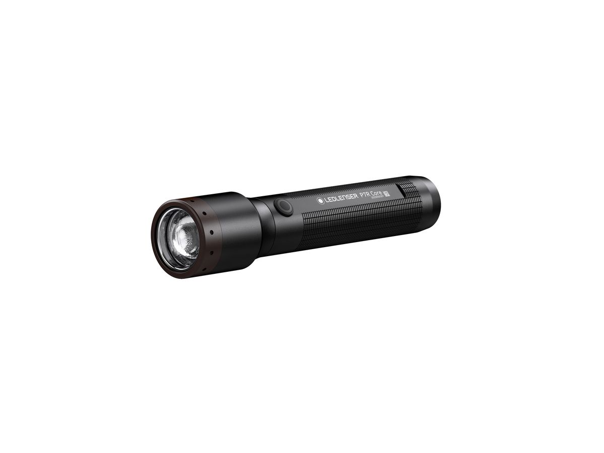 Taschenlampe P7R Core - 6000-7500K, Schwarz, Kopfdurchmesser 3.5 cm