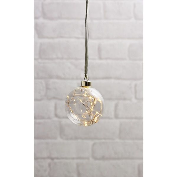 Boule de verre Glow - IP20, Warmweiss, 15 LED
