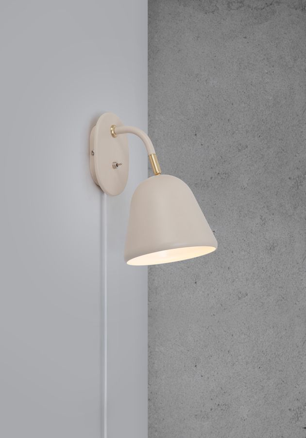 Fleur, Wandleuchte, Beige - IP20, E14