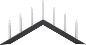 Kerzenleuchter Arrow - IP20, Graphit, Warmweiss