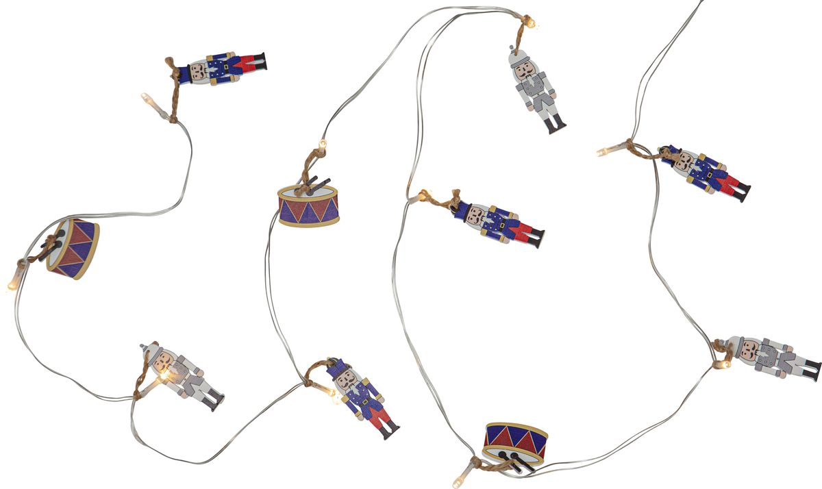 Lichterkette Nutcracker - IP20, Multicolor, Warmweiss