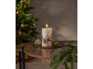 LED Pillar Kerze Flamme Winterland - Indoor, 15 cm Höhe,Timerfunktion