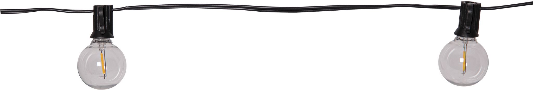 Solar Lichterkette Globe Mini - Indoor, Outdoor, Warmweiss, Schwarz