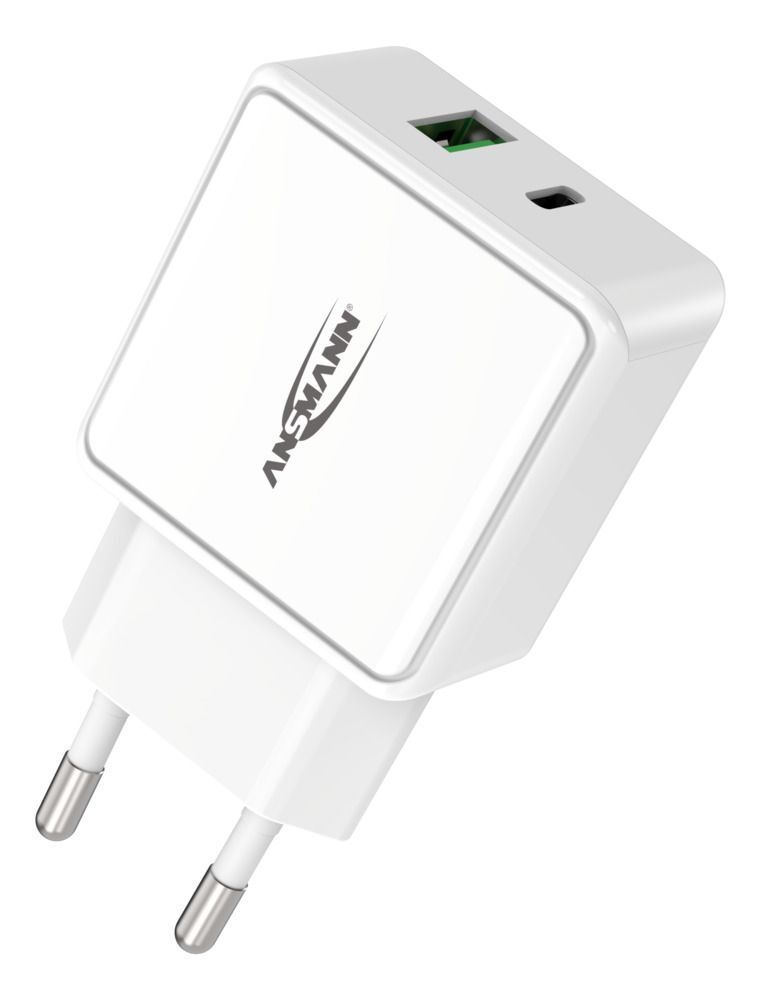 Home Charger HC218PD weiss - USB-Ladegerät Home Charger HC218PD weiß / 3 A / 20 W / 2 Port USB-C/A