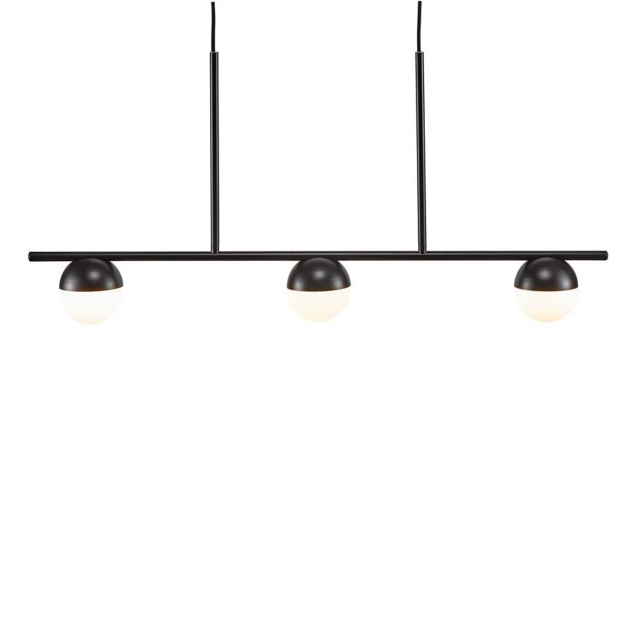 Contina, 3-Pendelleuchte, Schwarz - G9, max. 5W, IP20