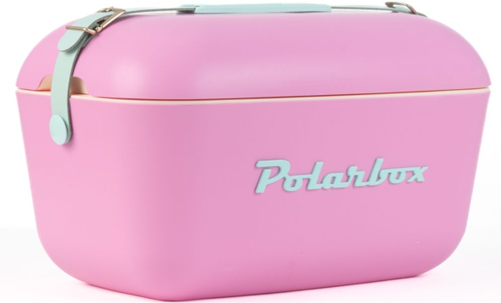 Polarbox Retro Cooler Bubblegum Pink - Cyan 12l - Kühlbox, 12l, Vintage Design