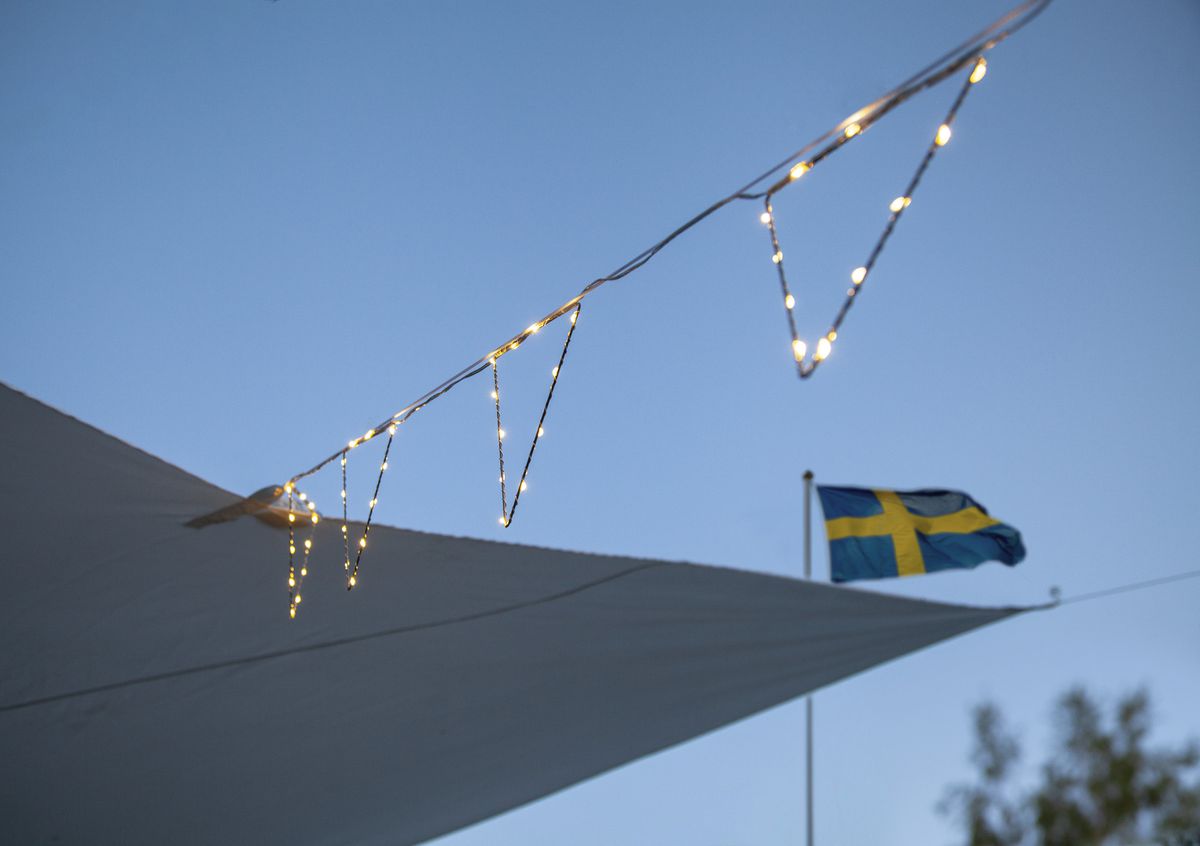 Lichterkette PENNY - IP44, Warmweiss, 11 LED'S