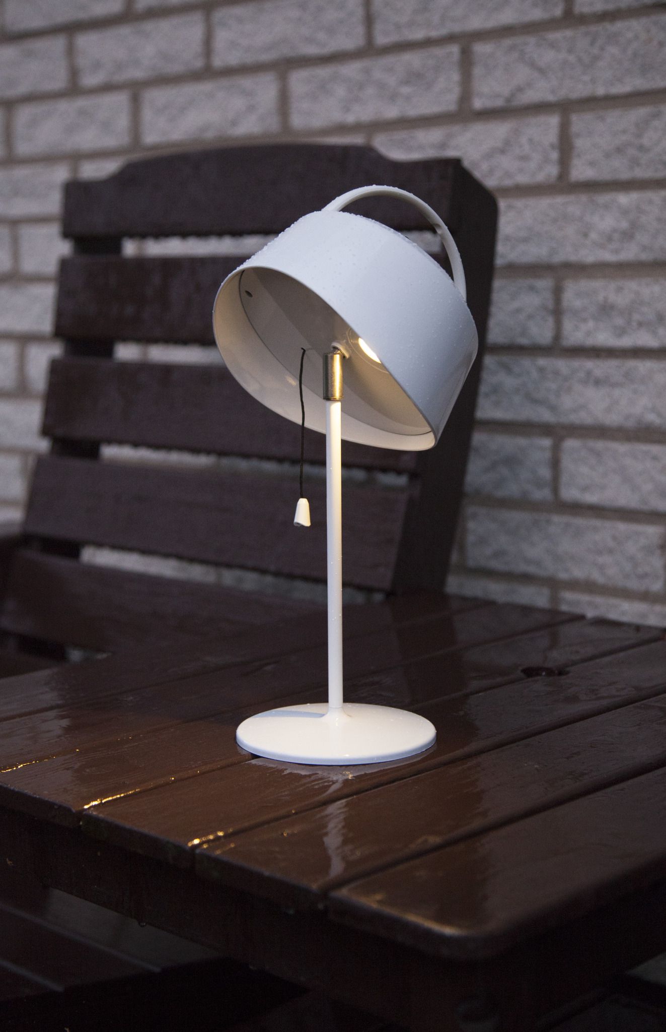 Lanterne solaire Cervia - Weiss, Lichtfarbe Warmweiss
