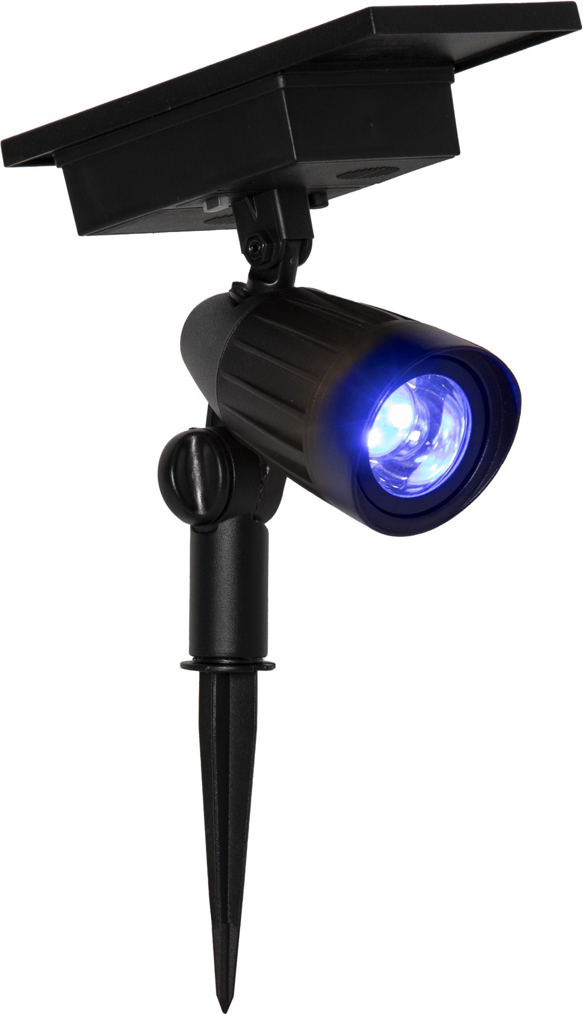 Solar Spotlight Powerspot - Indoor, Outdoor, RGBW, Schwarz