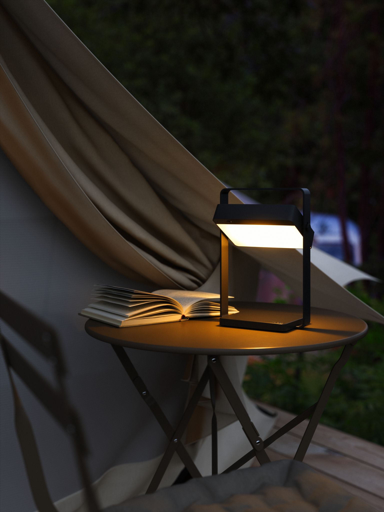 Solarleuchte Saulio To-Go Schwarz - LED Modul, 3.5W, IP44