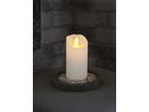 LED Pillar Kerze Glow - Indoor, Weiss, 10cm Höhe, Timerfunktion