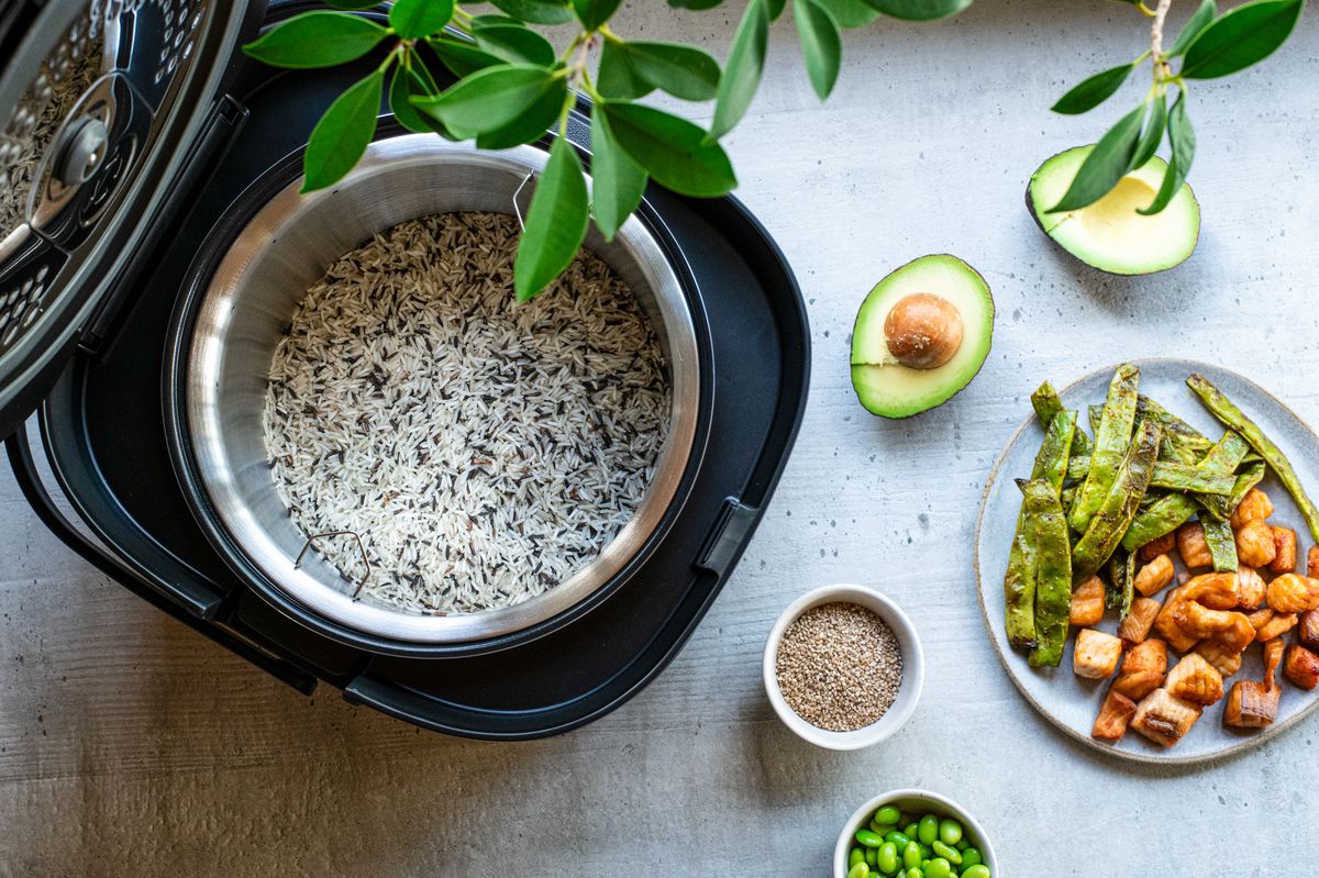 MULTI REISKOCHER MRK 950 - Multireiskocher, Edelstahl/schwarz, 860W